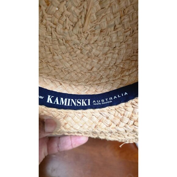 Helen Kaminski Straw Sun Hat Wide Brim & Crown Detail For Women Natural Beige Co - Picture 8 of 8